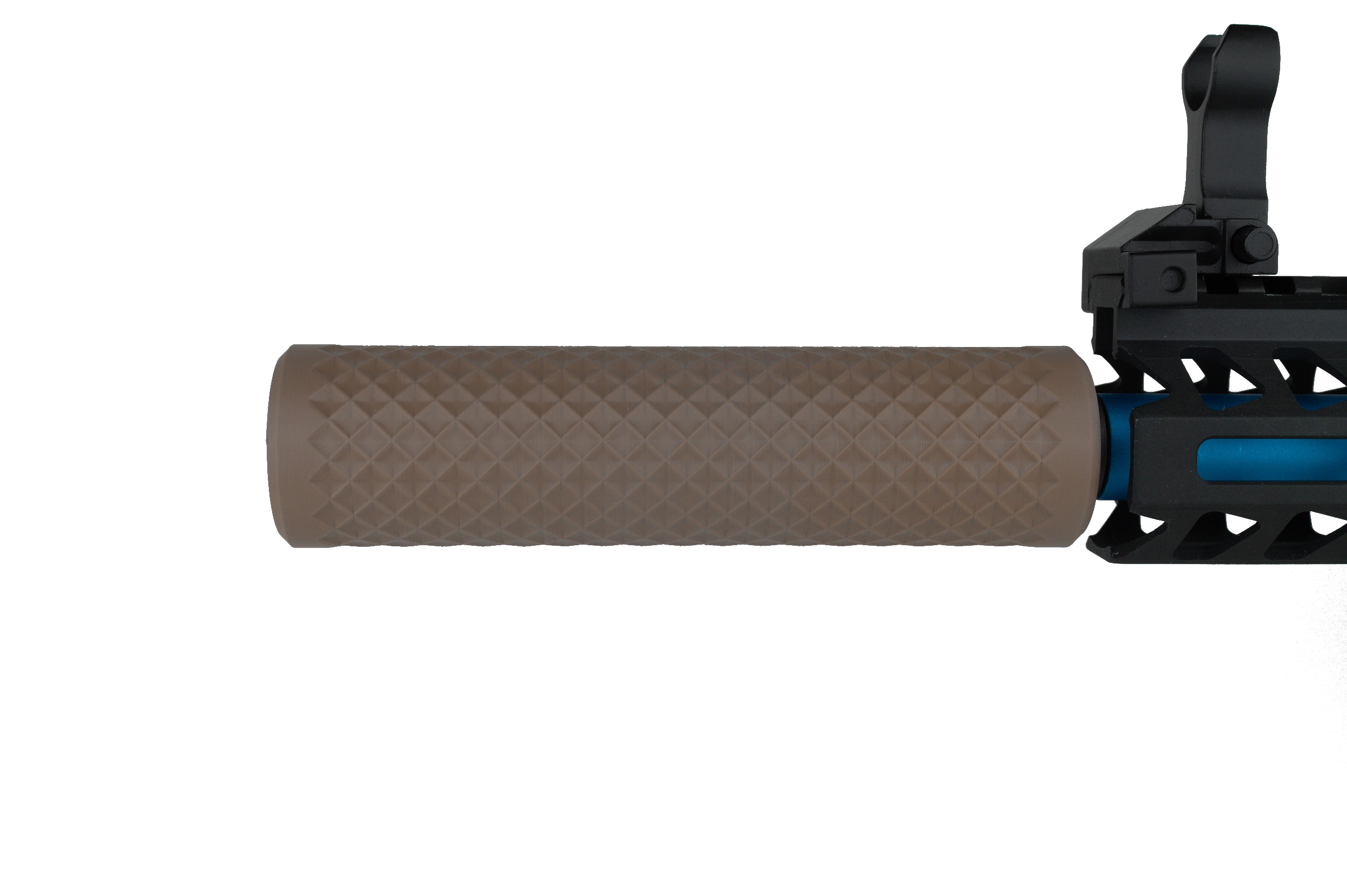 MJM-11 Diamond Airsoft Mock Suppressor 14mm CCW FDE (Flat Dark Earth)