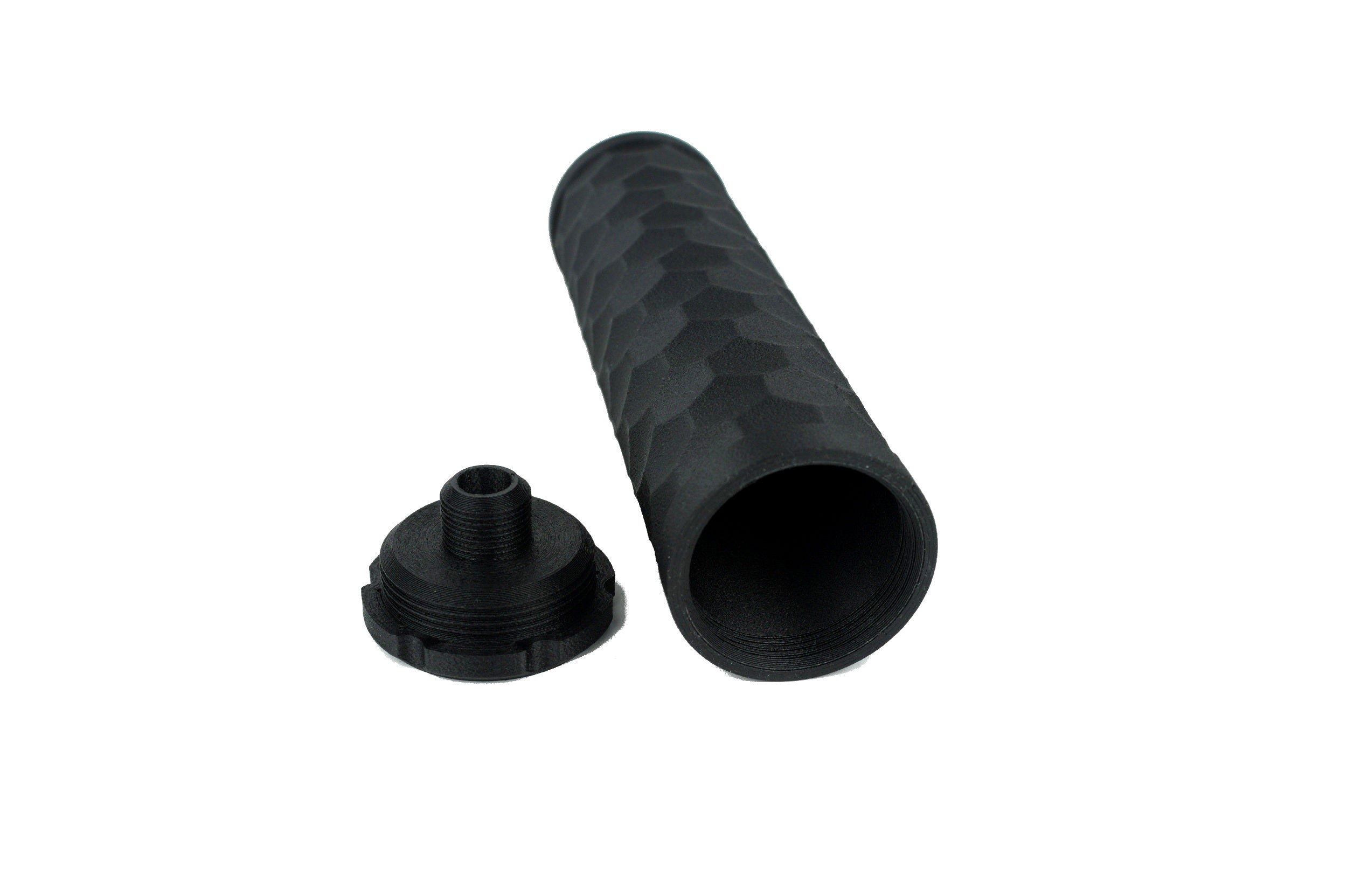 MJM-3 Hexagon Gen2 • Tracer Ready Airsoft Mock Suppressor 14mm CCW