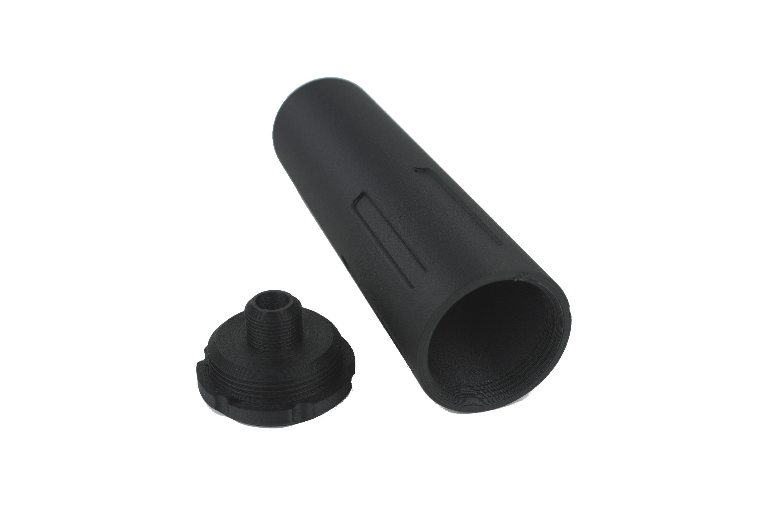 MJM-7 Straight Flute Gen2 • Tracer Ready Airsoft Mock Suppressor 14mm CCW