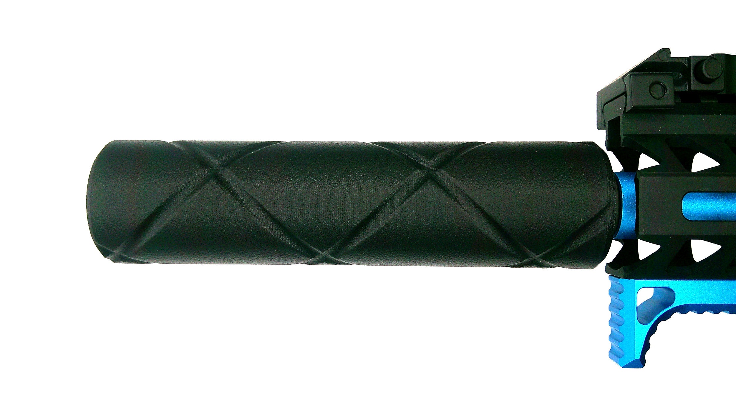 MJM-2 Grooved (Slim fit 30mm OD) Airsoft Mock Suppressor 14mm CCW